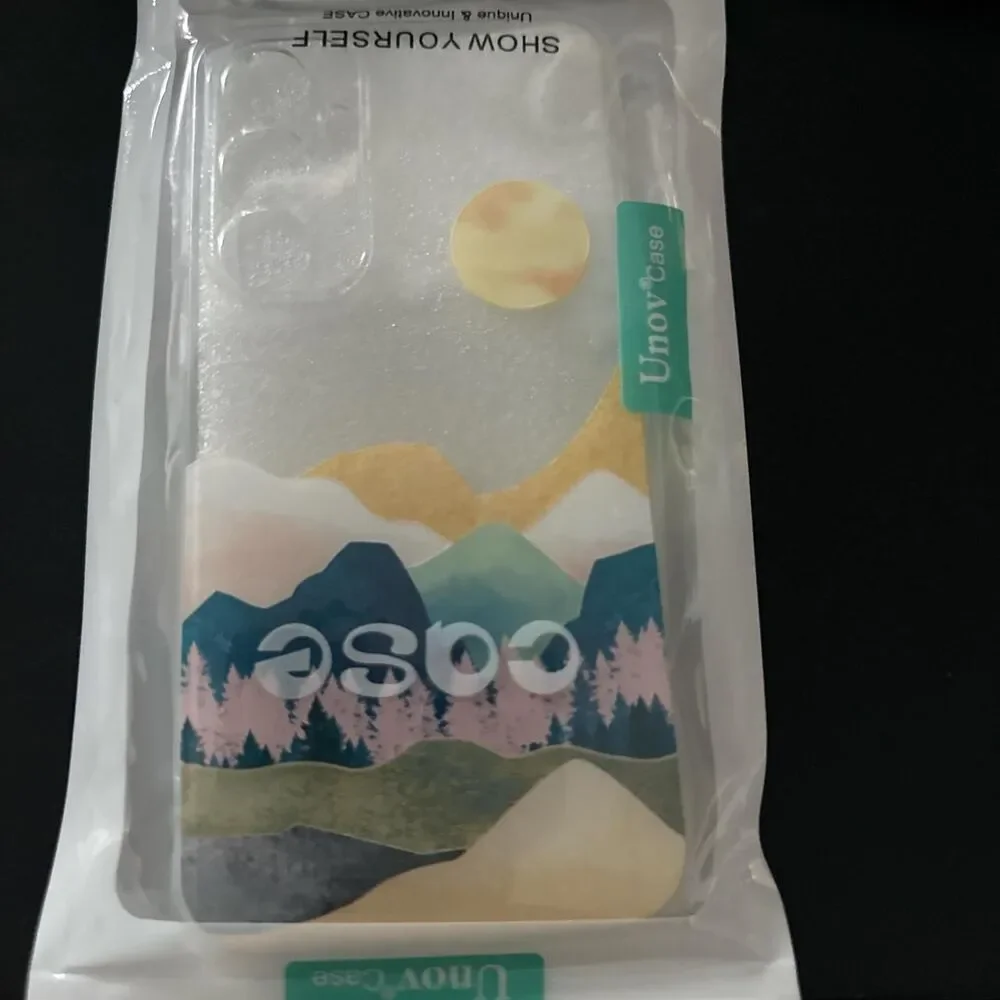 Samsung Galaxy A15 5G Clear with Sierra Mountains Moon Embossed Pattern